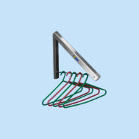 Foldable Wall mounted cloth Hanger (Single)